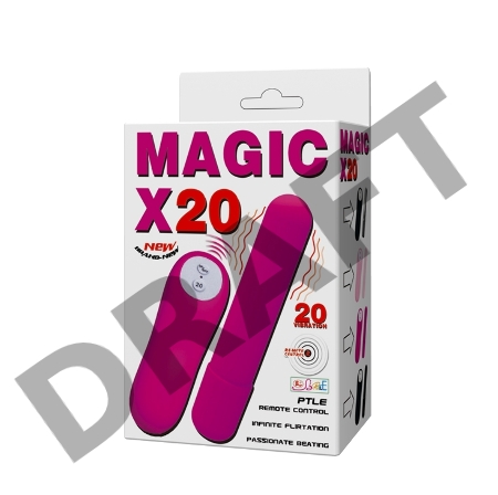 Вибромассажер пуля с дистанционным пультом Magic X20