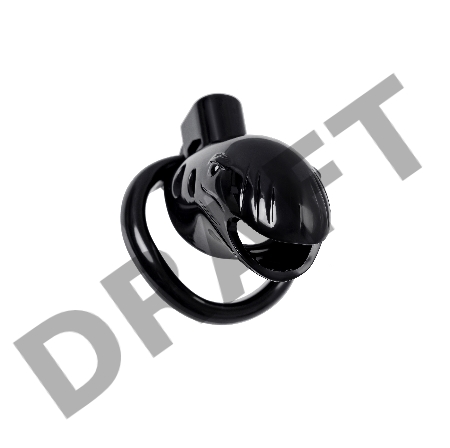 Пояс верности мужской Black&Red by TOYFA, ABS пластик, черный, 10 см