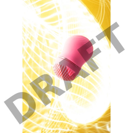 Стимулятор клитора PPP CURU-CURU BRUSH ROTER, ABS-пластик, розовый, 5,5 см