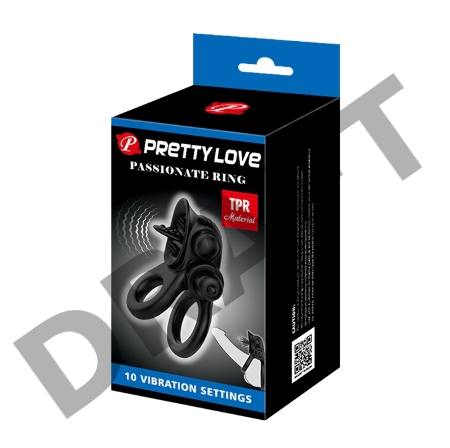 Passionate Ring Эрекционное кольцо с подхватом мошонки и стимулятором клитора