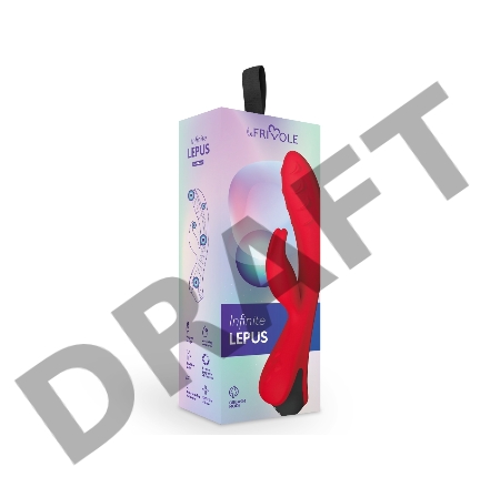 Вибратор кролик Lepus, цвет Алый (INFINITE)