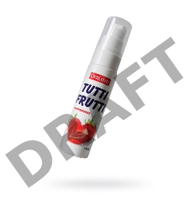 Съедобная гель-смазка TUTTI-FRUTTI для орального секса со вкусом земляники 30г