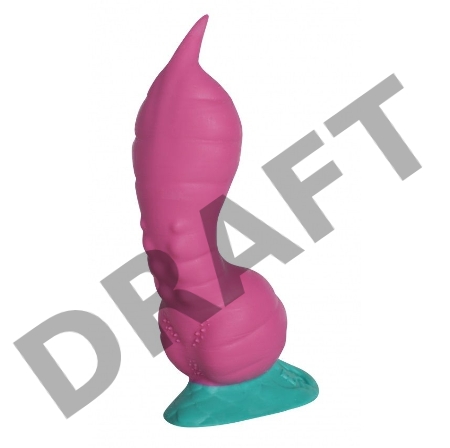 Розовый фаллоимитатор Крок Small - 21 см.