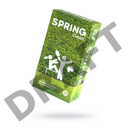 Презервативы Spring Classic, классические, латекс, 17,5 см, 12 шт