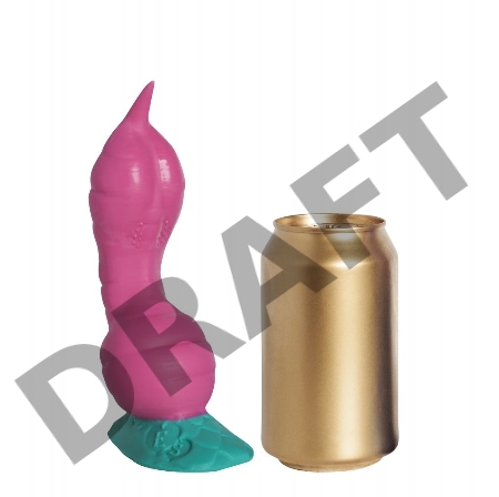 Розовый фаллоимитатор Крок Small - 21 см.