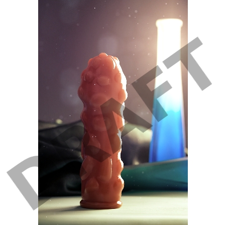 Насадка KOKOS  с дополнительной стимуляцией, реалистичная, TPE, бежевый, 12.7 см