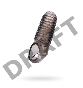 Насадка ToyFa XLover, для увеличения размера, TPE, черная прозрачная, 11 см