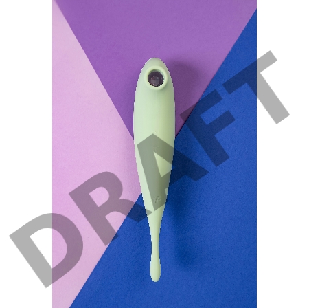 Вакуум-волновой бесконтактный стимулятор клитора Satisfyer Twirling Pro, силикон, зеленый