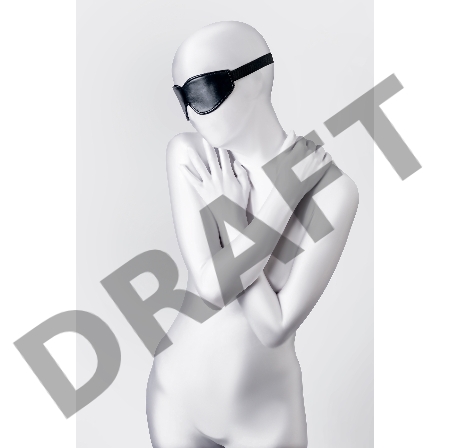 Маска Anonymo, PU кожа, черная, 26,5 см