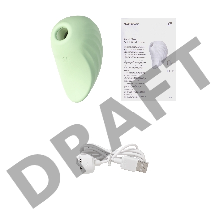 Вакуум-волновой бесконтактный стимулятор клитора Satisfyer Pearl Diver, силикон, зеленый