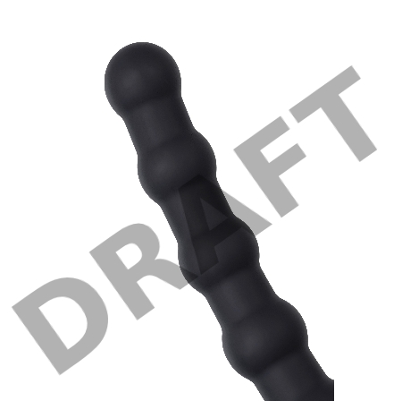 Насадка на пенис для двойного проникновения Black&Red by TOYFA, силикон, черная, 19,5 см