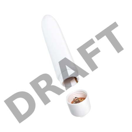 Вибропуля Eromantica Shake, ABS пластик, белая, 9 см