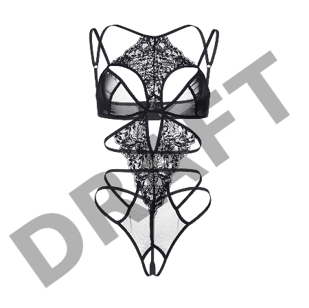 Эротическое боди Erolanta Eva, черный (50-52)