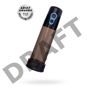 Помпа для пениса TOYFA  A-Toys Acrilic, силикон, чёрный, 26 см