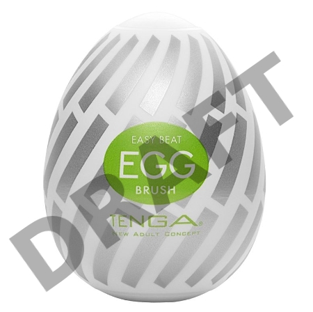 Нереалистичный мастурбатор TENGA №15 Brush, TPE, белый, 6,1 см