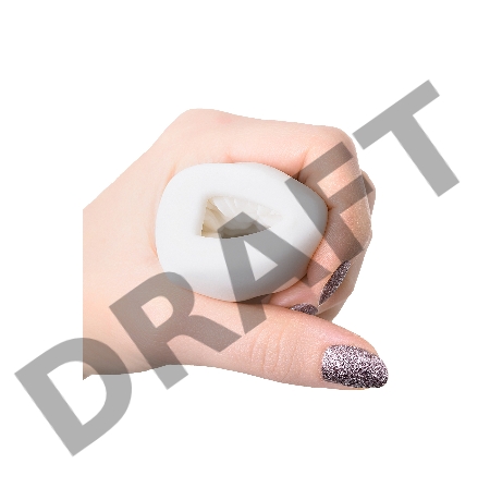 Мастурбатор нереалистичный MensMax Pucchi Wave, TPE, белый, 6,5 см