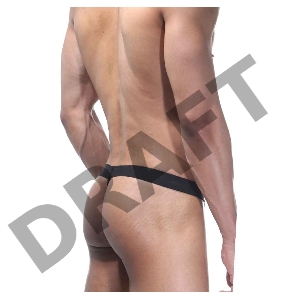 Трусы мужские стринги фиолетовые с боковыми вырезами