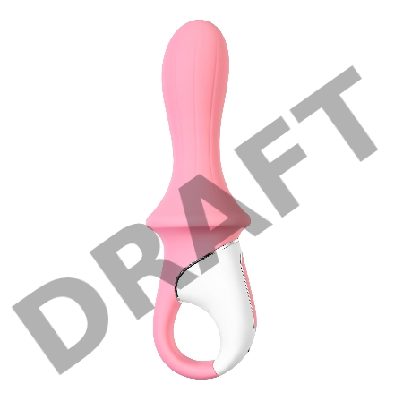 Нереалистичный вибратор Satisfyer Air Pump Booty 5, силикон, розовый, 15 см.