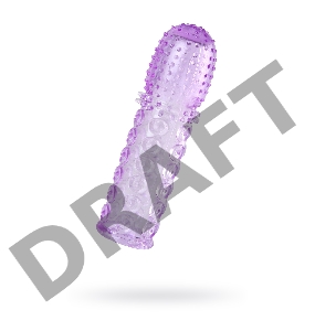 Насадка рельефная TOYFA, TPE, фиолетовый, 13,5 см