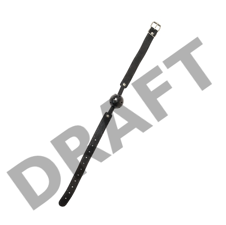 Черный кляп-шарик Joyride