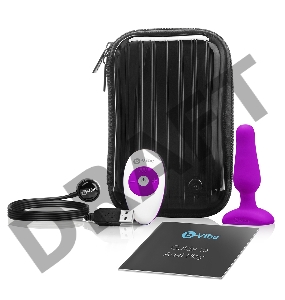 Анальная вибропробка NOVICE REMOTE CONTROL PLUG FUCHSIA - 10,2 см.