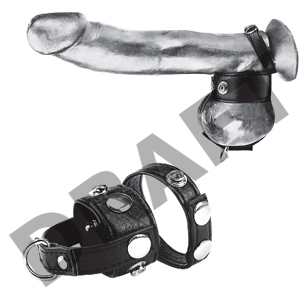 Утяжка для мошонки и пениса Cock Ring With 1 Ball Stretcher And Optional Weight Ring