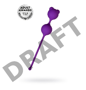 Вагинальные шарики A-Toys by TOYFA Meeko, силикон, фиолетовые, 16,4 см, Ø 2,7 см