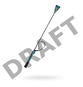 Стек Sitabella, кожа, синий, 69 см