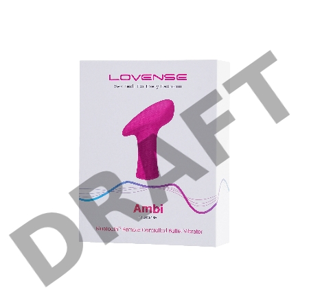 Вибропуля LOVENSE Ambi, силикон, розовая, 8,6 см