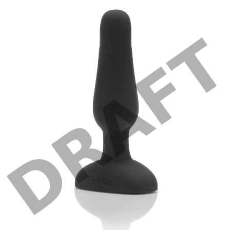 Анальная вибропробка чёрного цвета NOVICE REMOTE CONTROL PLUG BLACK - 10,2 см.