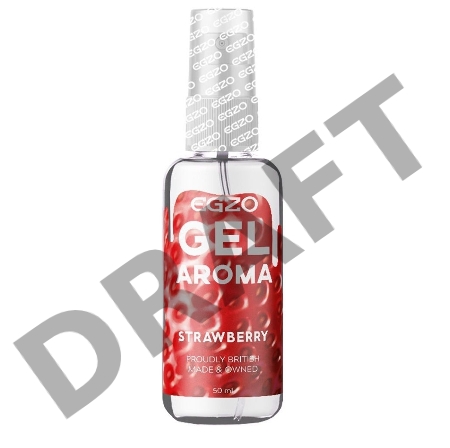 Интимный лубрикант Egzo Aroma с ароматом клубники - 50 мл.