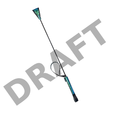 Стек Sitabella, кожа, синий, 69 см