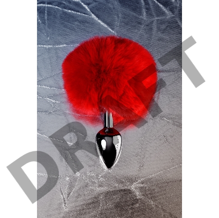 Анальная втулка TOYFA Metal, маленькая, металл+искусственный мех, серебряная, 10 см