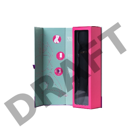 Нереалистичный вибратор Satisfyer Woman Wand, ABS пластик, черный, 34 см.