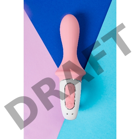 Нереалистичный вибратор Satisfyer Air Pump Booty 5, силикон, розовый, 15 см.