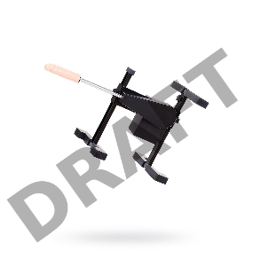 Секс-машина Diva My Pleasure, с двумя насадками, металл, черная, 33 см