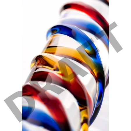 Двусторонний фаллоимитатор Sexus Glass, стекло, прозрачный, 19,5 см