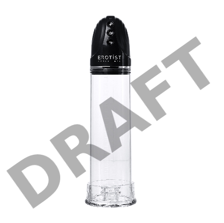 Помпа для пениса Erotist Man up pump, ABS пластик, прозрачная, 30 см