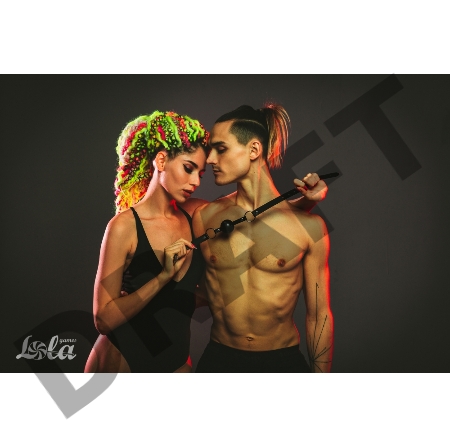 Черный кляп Love Addict на замочке