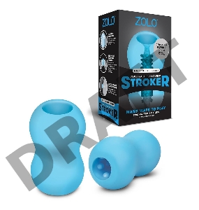 Голубой двусторонний мастурбатор MINI DOUBLE BUBBLE