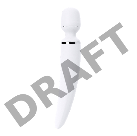 Нереалистичный вибратор Satisfyer Woman Wand, ABS пластик, белый, 34 см.