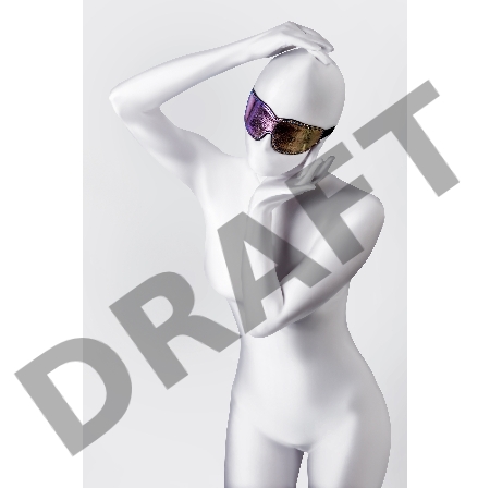 Маска Anonymo #0201, PVC, принт, 27,5 см