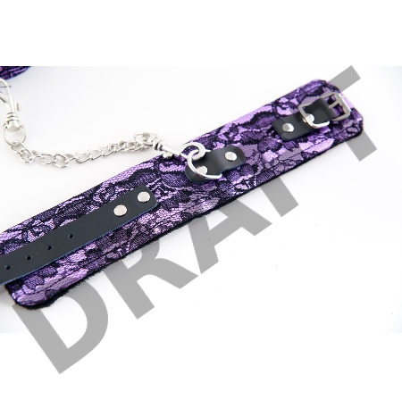 Кружевные поножи TOYFA Marcus, пурпурный, 46 см.