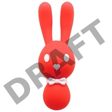 Оранжевый вибростимулятор-зайчик Dorcel - 16 см.