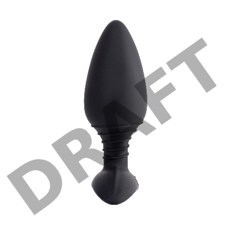 Анальная втулка LOVENSE Hush (L), силикон, черная, 12,1 см