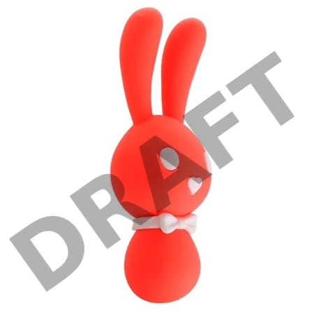 Оранжевый вибростимулятор-зайчик Dorcel - 16 см.