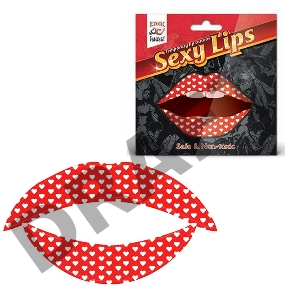 Lip Tattoo Белое сердце