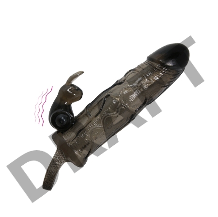 Удлиняющая дымчатая насадка с вибрацией 