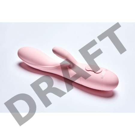 Вибратор с клиторальным отростком Kiara, цвет пастельно розовый (SOLAR collection)