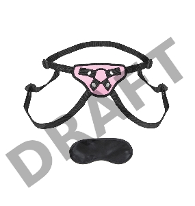 Розово-черные трусики для фиксации насадок кольцом